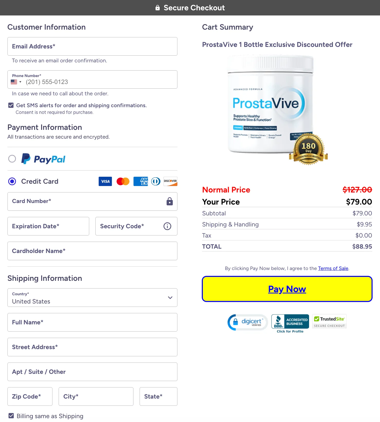 Prostavive order now 